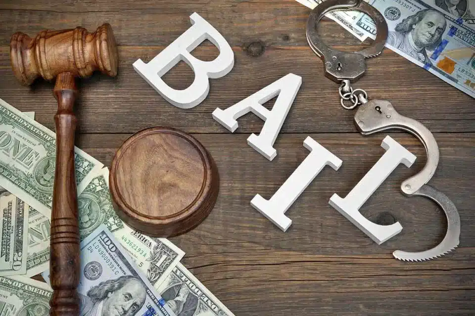 Bail bond depiction.