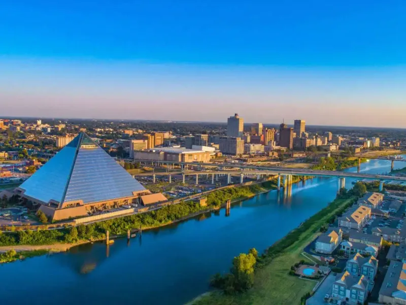 Memphis, Tennessee and River.